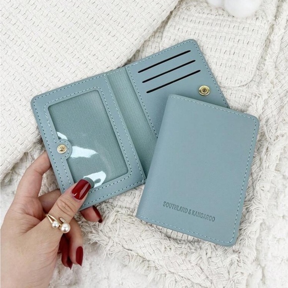 Handbags - ⚠️Clearance Blue Slim Bifold Wallet / Cardholder